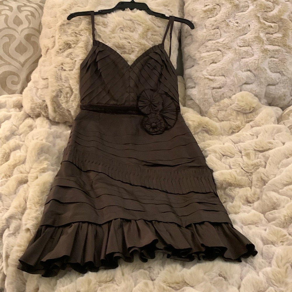 BCBG midi dress size 2 dark brown